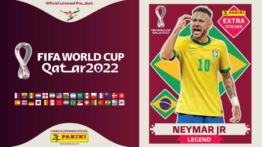 Buy Online Extra Sticker Neymar Jr Bronze Legend Panini World Cup 2022 Qatar
